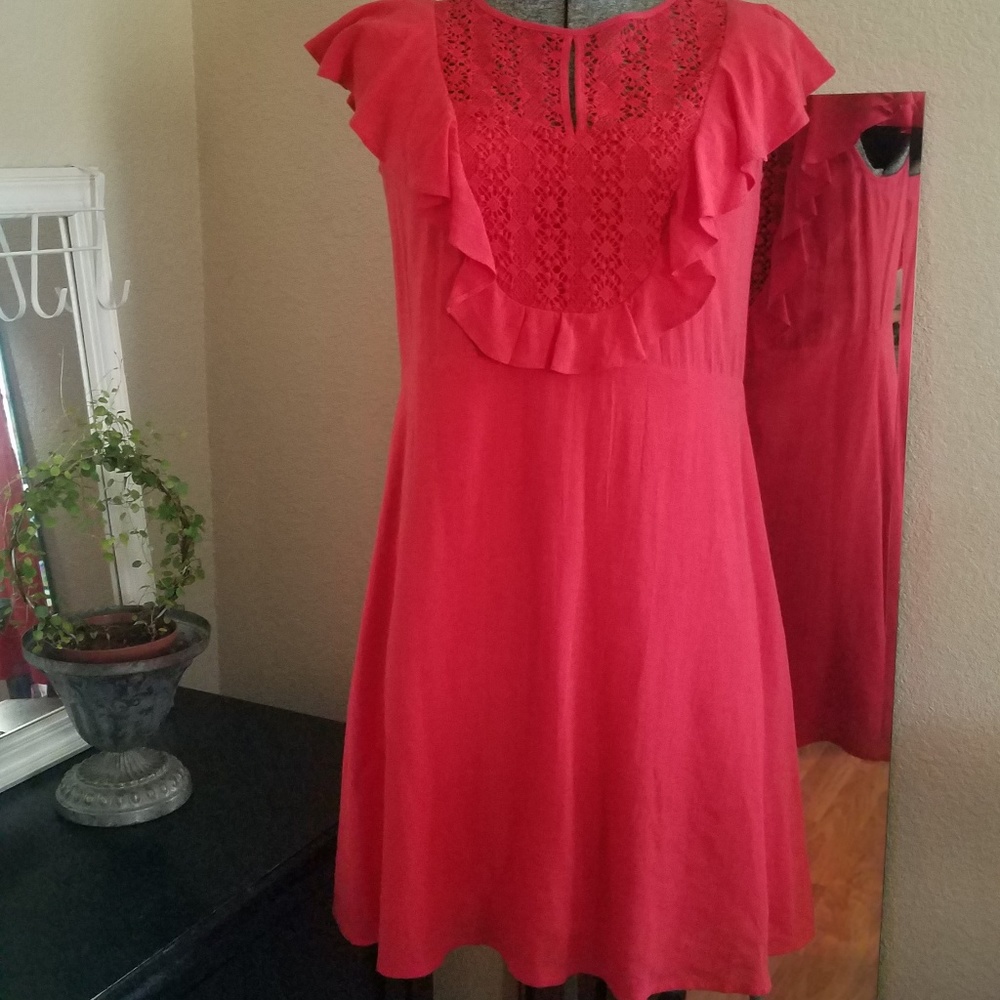 ♡Heartloom Dress♡ Linen/ poly blend gorgeous XS$39